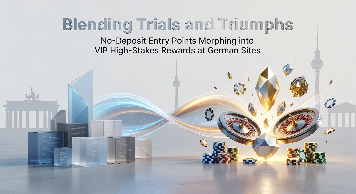 Spieler am Laptop mit Casino-Interface, das No-Deposit-Bonus und VIP-Stufen zeigt
