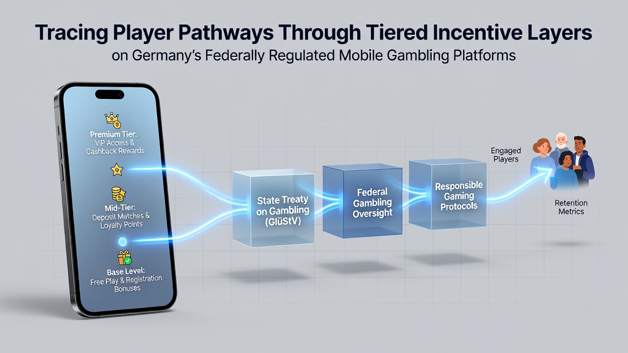 Visualisierung von Spielerpfaden und gestuften Belohnungsebenen auf mobilen Plattformen